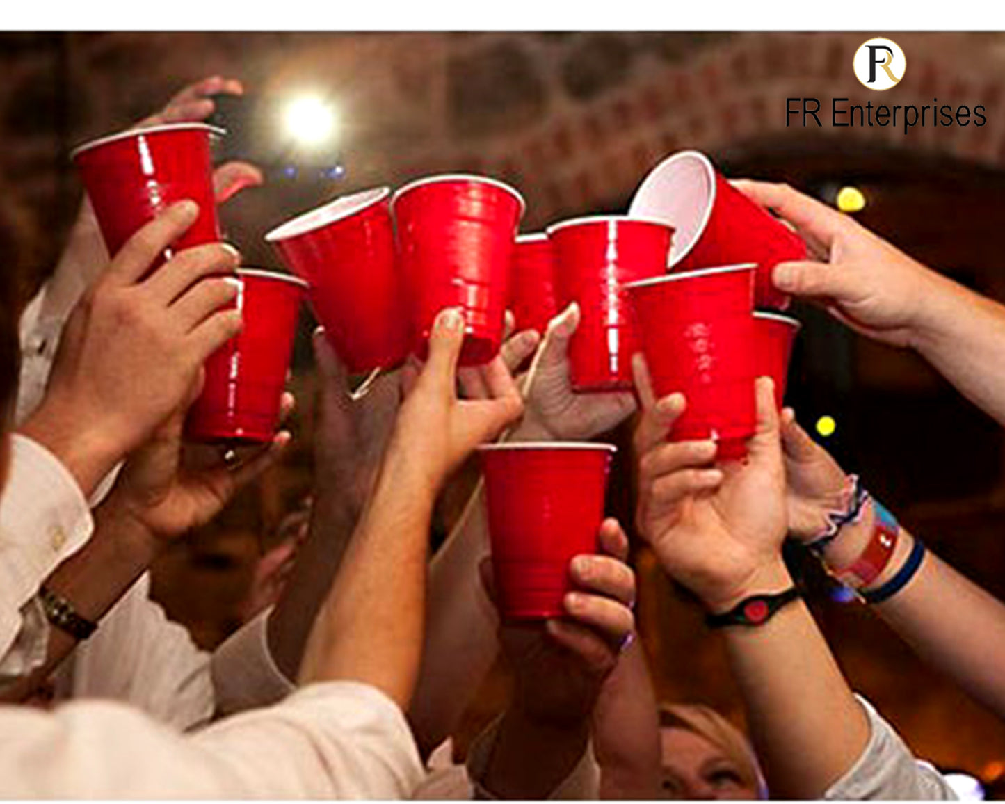 Red Reusable Plastic Beer Cups