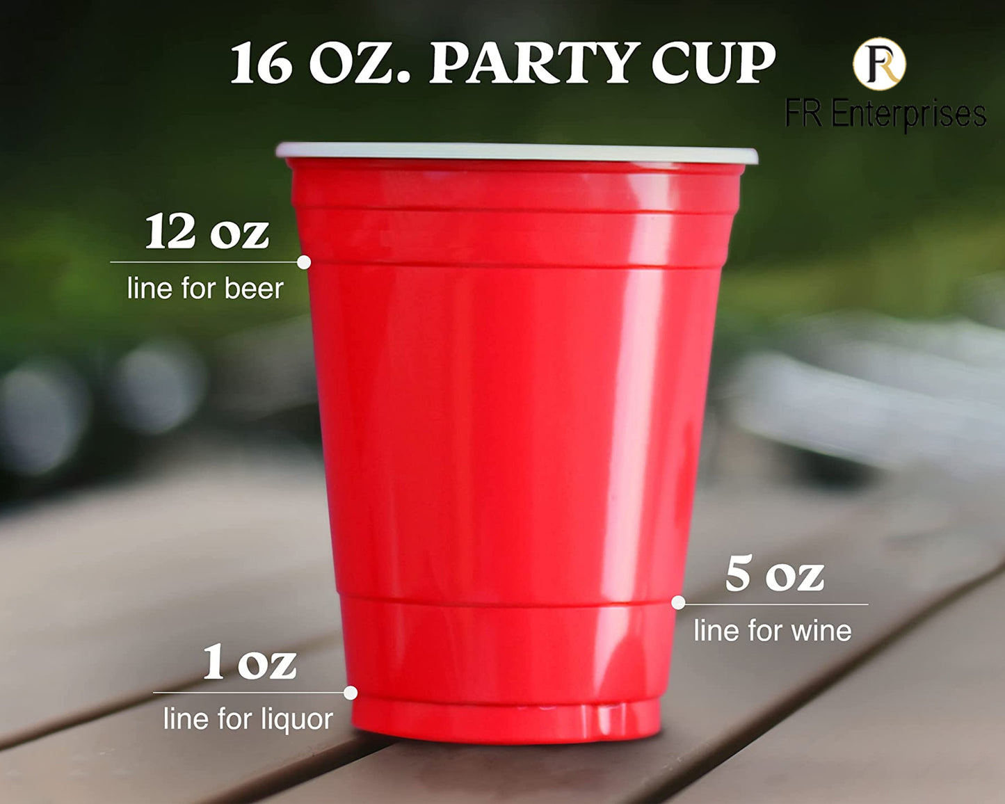 Red Reusable Plastic Beer Cups