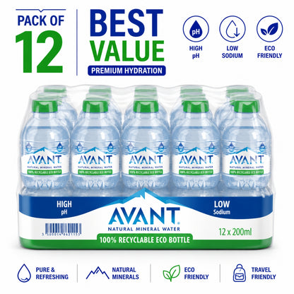 Avant Natural Mineral Water 200ml (Pack of 12)