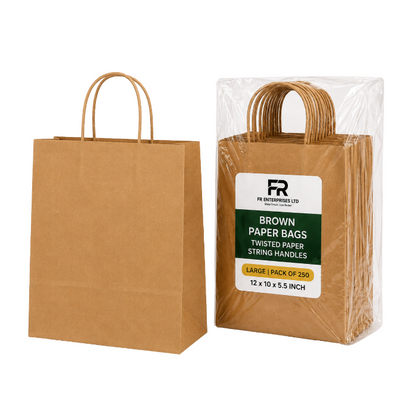 Eco-Friendly Brown Twisted Handle Paper Bags