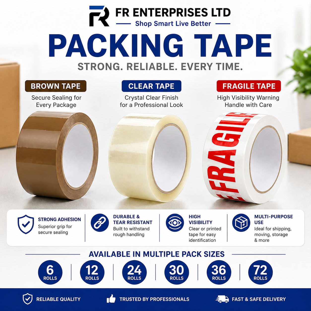 Heavy Duty Packing Tape 48mmx66m