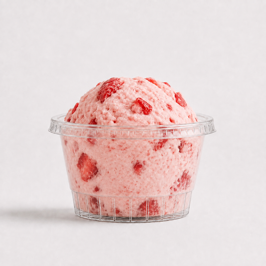 Premium 6oz Plastic Ice Cream Cups With Lids PET | Eco-Friendly & Disposable