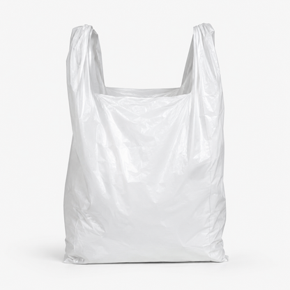 White Extra Large Jumbo Plastic Carrier Bags- 16x25x29''