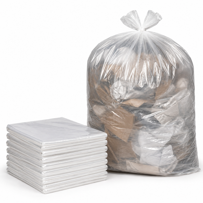 Large Clear Compactor Sack (22x34x47'')