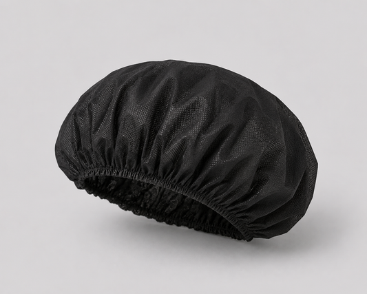 Black Disposable Mob Caps – Lightweight Hair Covers for Hygiene