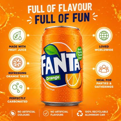 CAN Fanta Orange 24X330ML GB