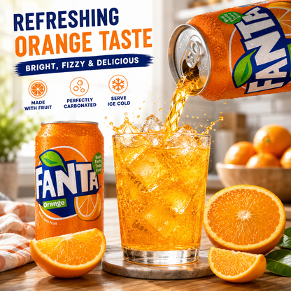 CAN Fanta Orange 24X330ML GB