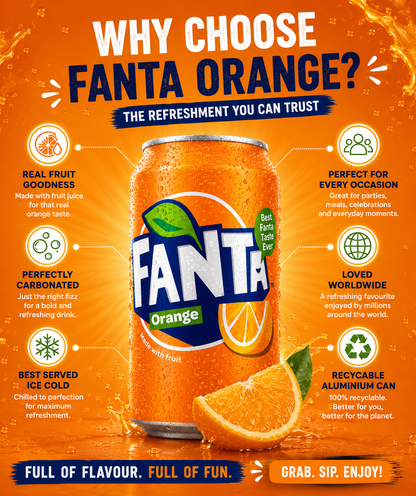 CAN Fanta Orange 24X330ML GB