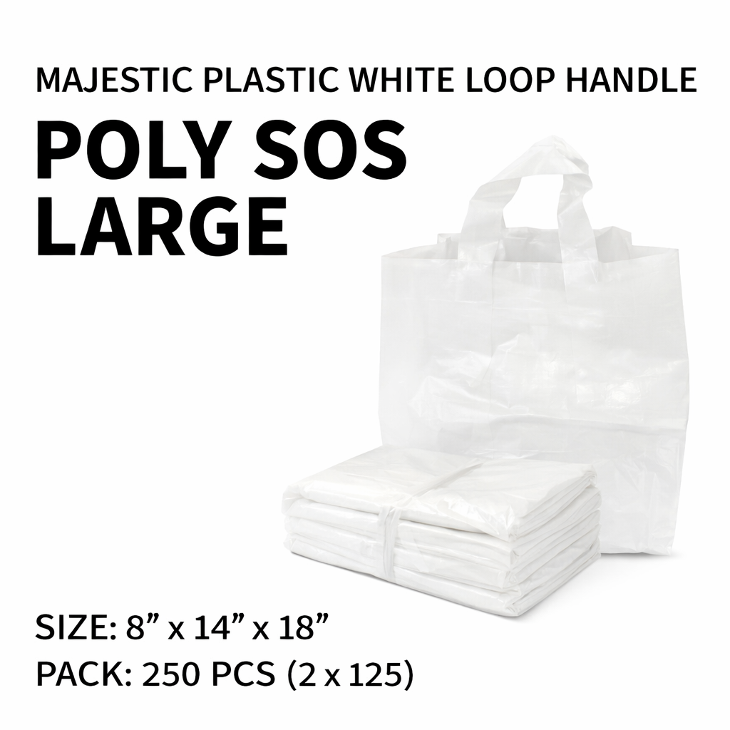Loop Handle Heavy Duty Poly Carrier Bags
