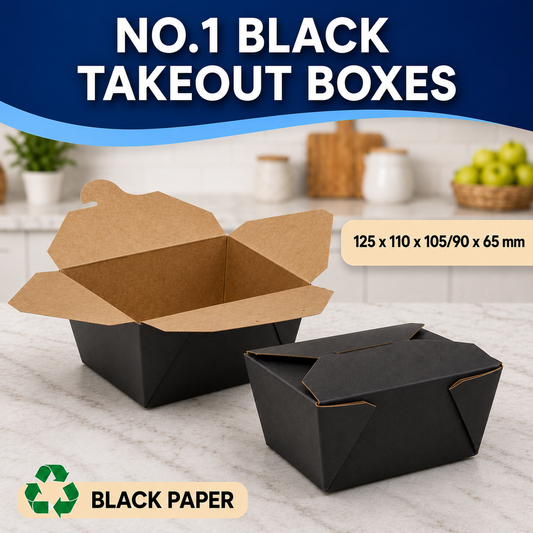 The Ultimate Eco-Friendly Black Takeaway Box | Sturdy & Leak-Proof