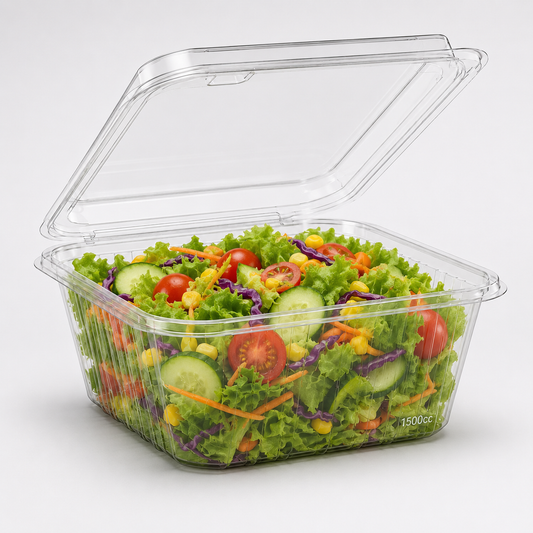 1500cc Clear Salad Containers