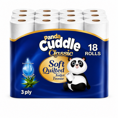 Panda Cuddle Toilet Paper Rolls- 3PLY