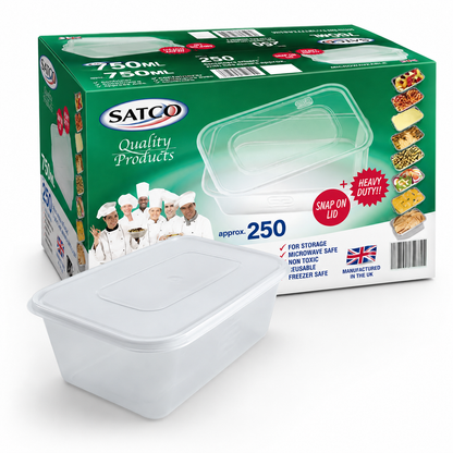 Satco Heavy Duty Microwave Container with Lids