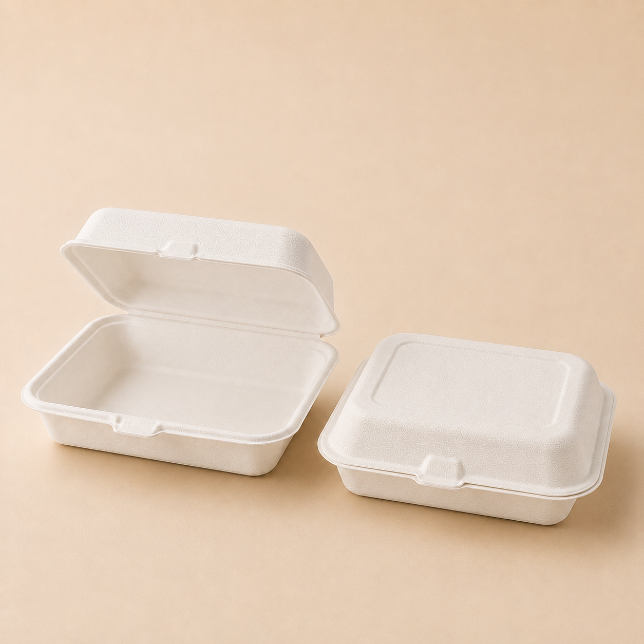Bagasse Burger Box HP9 Pack- Takeaway Containers