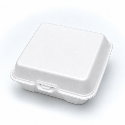 MP9 Foam Burger Box- Clamshell Takeaway Containers
