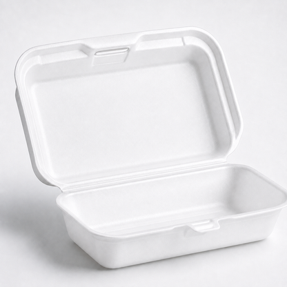 MP10 Foam Burger Box- Clamshell Takeaway Containers
