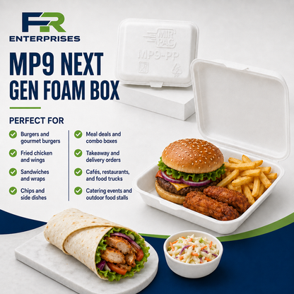 MP9 Next Gen Foam Box- Takeaway Containers