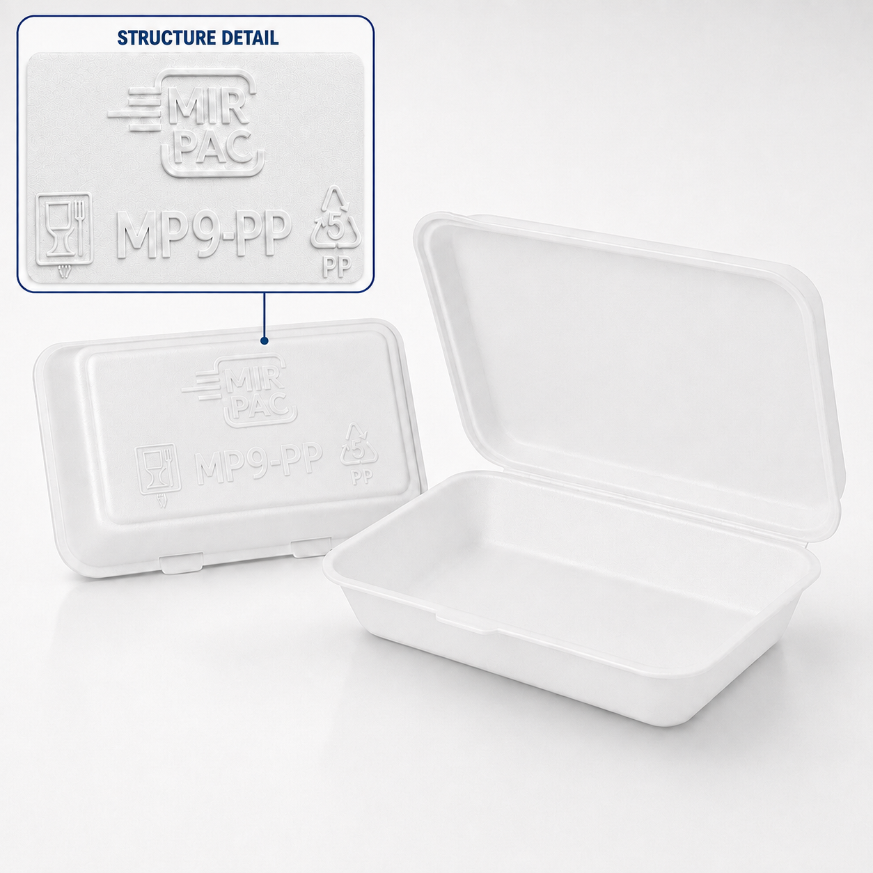 MP9 Next Gen Foam Box- Takeaway Containers