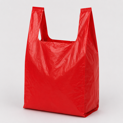 Heavy Duty Poly Carrier Bags- 11x17x21"