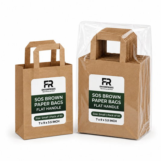Eco-Friendly Brown SOS Paper Bag | Sustainable High-Strength Carry Bags
