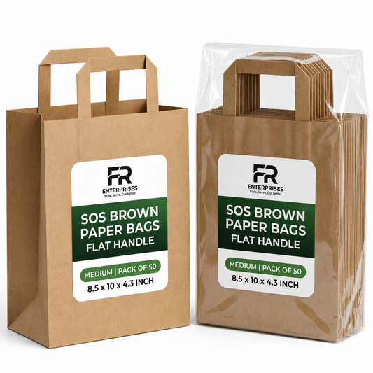Eco-Friendly Brown SOS Paper Bag | Sustainable High-Strength Carry Bags