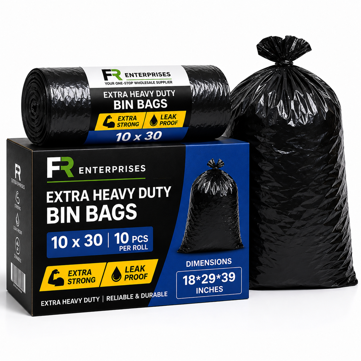Extra Heavy Duty Bin Bags- 10x30