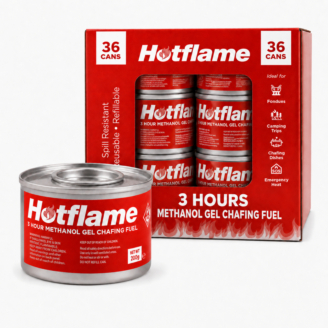 Hotflame Glycol DEG Chafing Fuel Stem