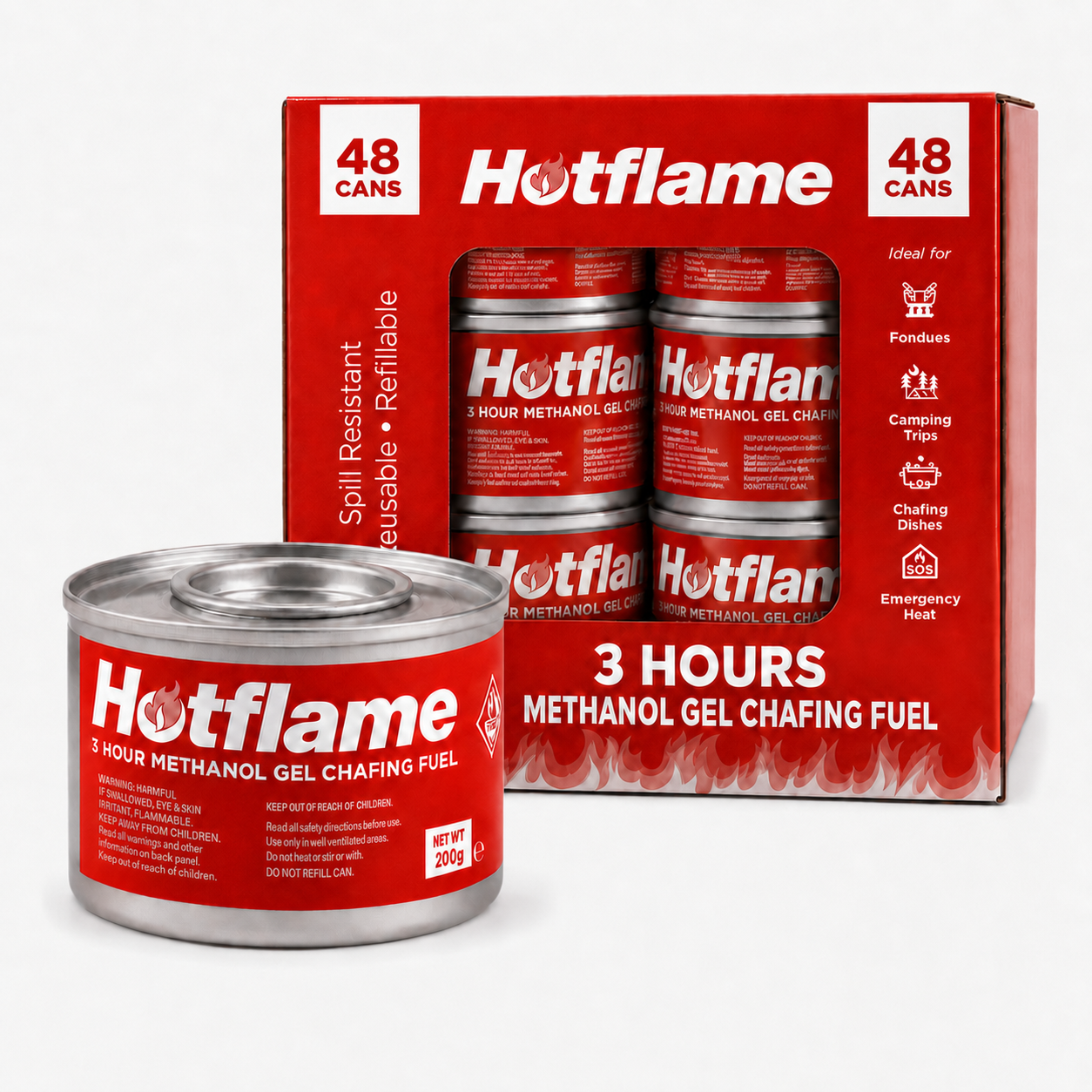 Hotflame Glycol DEG Chafing Fuel Stem