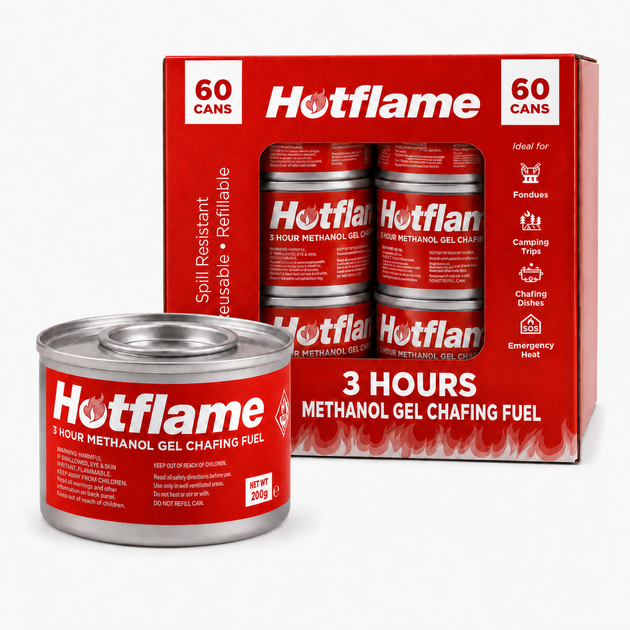 Hotflame Glycol DEG Chafing Fuel Stem