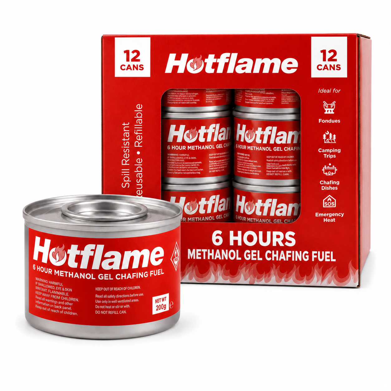 Hotflame Glycol DEG Chafing Fuel Stem