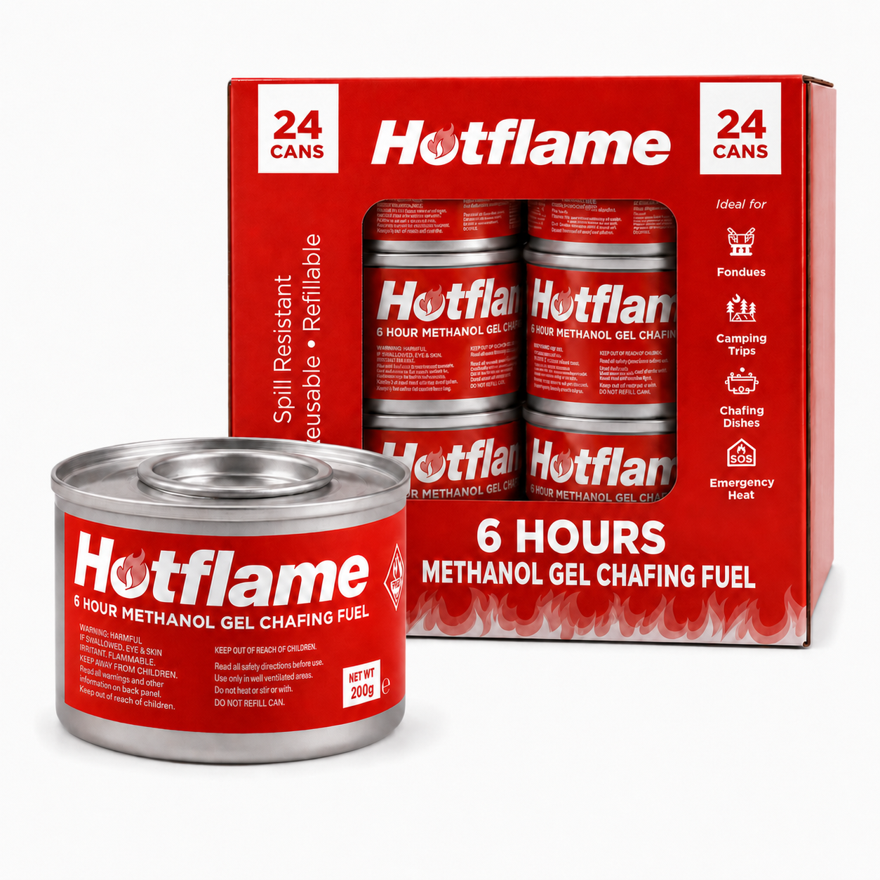 Hotflame Glycol DEG Chafing Fuel Stem