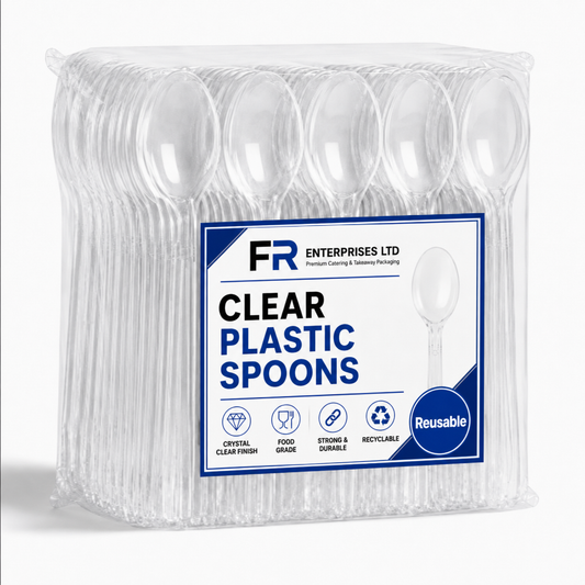 Reusable Clear Plastic Spoons | Disposable Cutlery