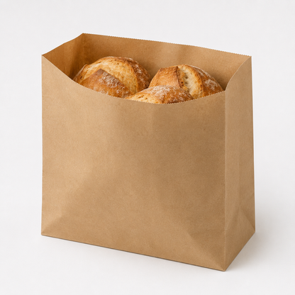 Brown Greaseproof Paper Chip Bags