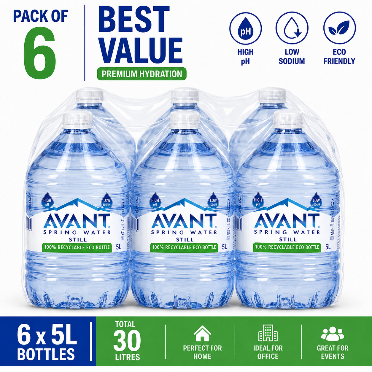 Avant Natural Spring Water 5 Liter