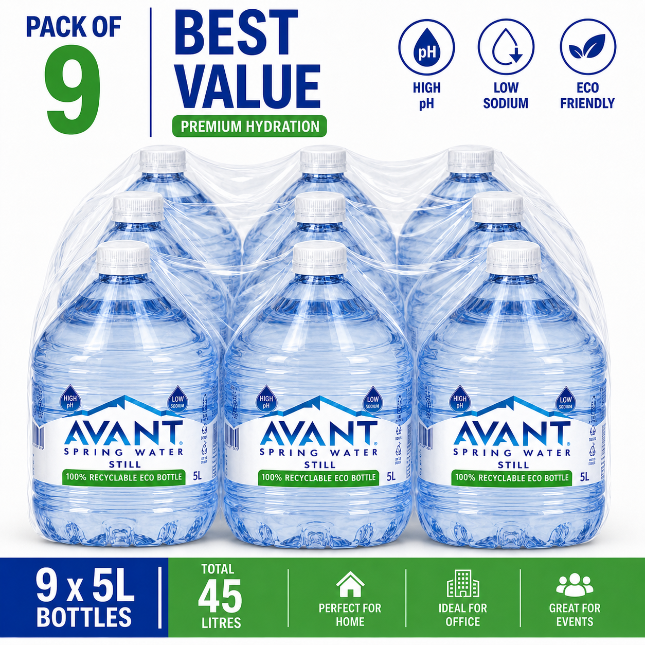 Avant Natural Spring Water 5 Liter