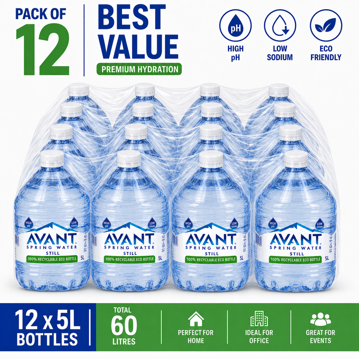 Avant Natural Spring Water 5 Liter
