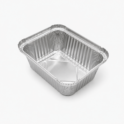 Heavy-Duty Aluminum Foil Containers No.2- 450ml