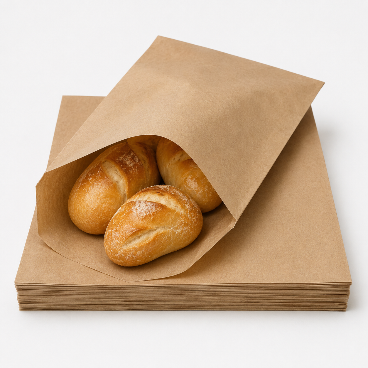 Brown Greaseproof Paper Chip Bags