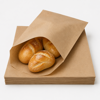 Brown Greaseproof Paper Chip Bags