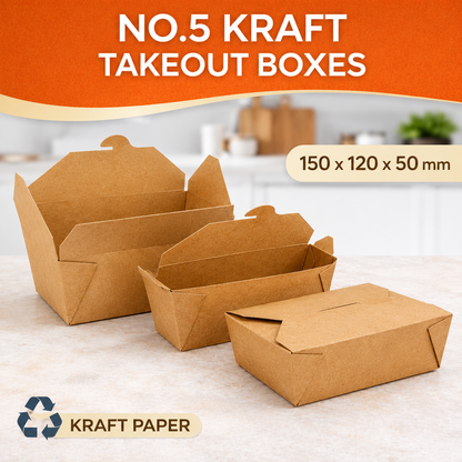 The Ultimate Eco-Friendly Brown Takeaway Box | Sturdy & Leak-Proof