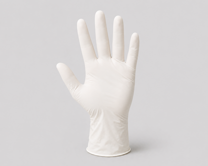 White Disposable Latex Gloves – Comfortable, Flexible & Protective