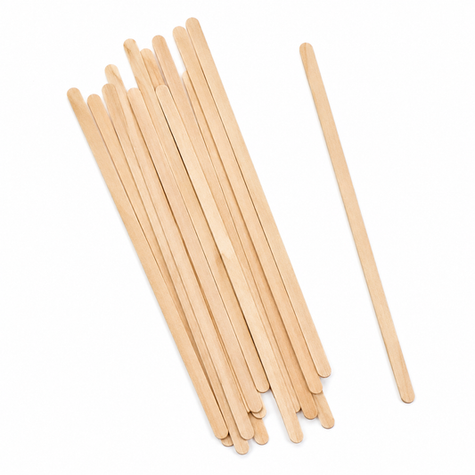 Premium Birchwood Stirrer | Heavy-Duty Disposable Cutlery