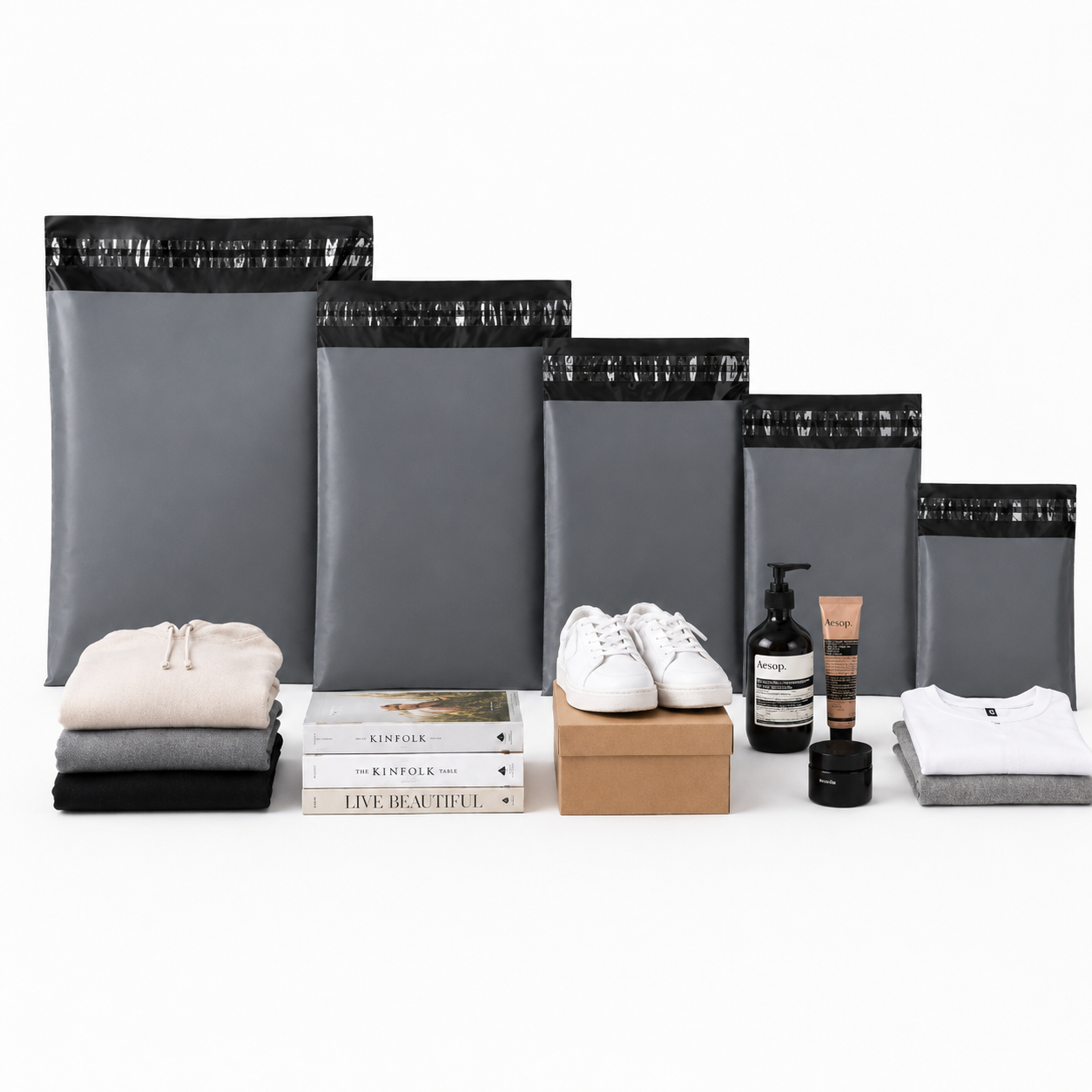 Grey Mailing Bags