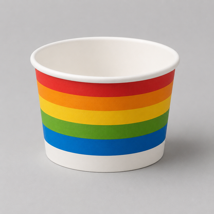 Premium 4oz Printed Ice Cream Cups | Eco-Friendly & Disposable