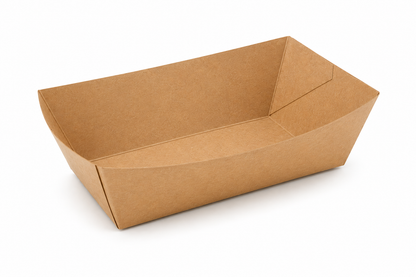 Kraft Food Boat Tray Large (140 x 85 x 50mm)