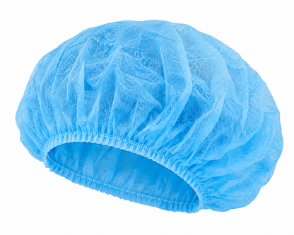 Blue Disposable Mob Caps – Lightweight Hair Covers for Hygiene
