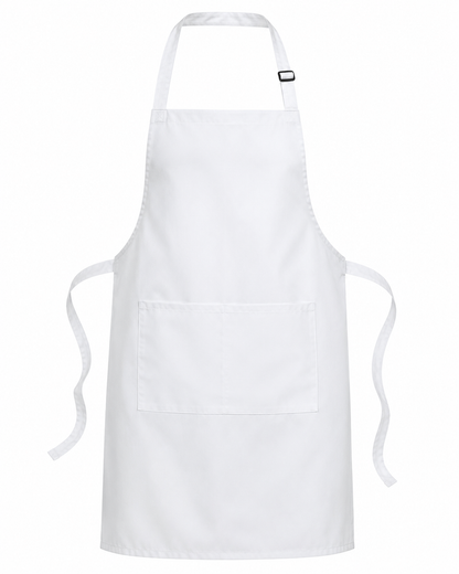 White Multi-Purpose Apron – For Kitchen, BBQ, or Cleaning Tasks