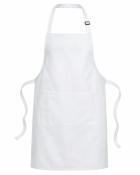 White Multi-Purpose Apron – For Kitchen, BBQ, or Cleaning Tasks