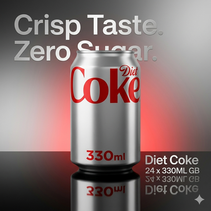 CAN Coke Diet 24x330ML GB