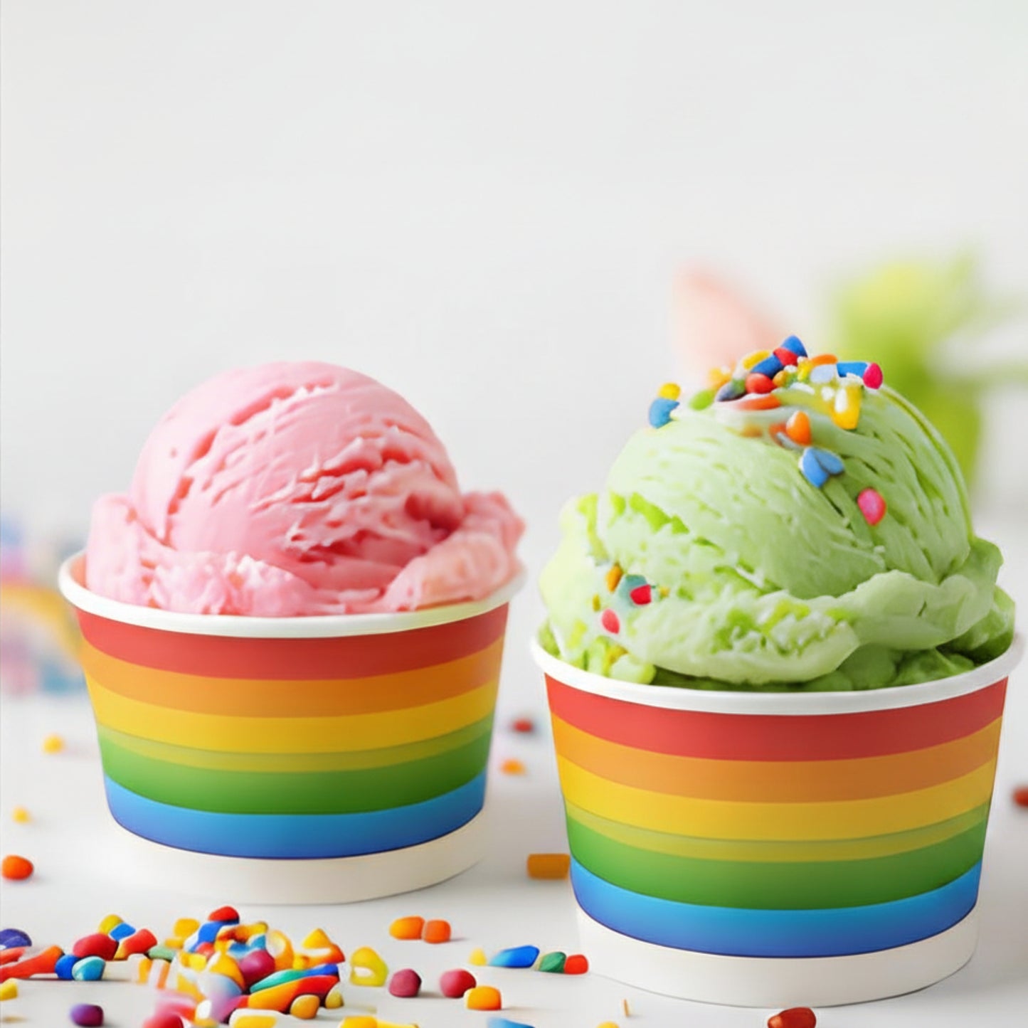 Premium 4oz Printed Ice Cream Cups | Eco-Friendly & Disposable
